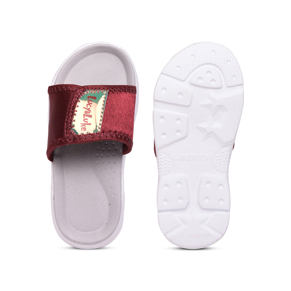 Lucy & Luke (Cherry) Casual Slides For Kids RICKY-18 By Liberty
