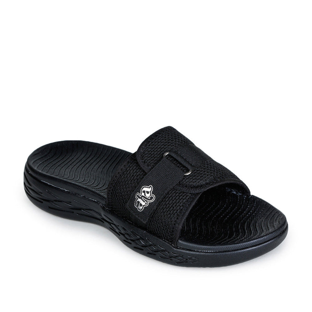 A-HA By Liberty Black Slides For Men IMPACT-1