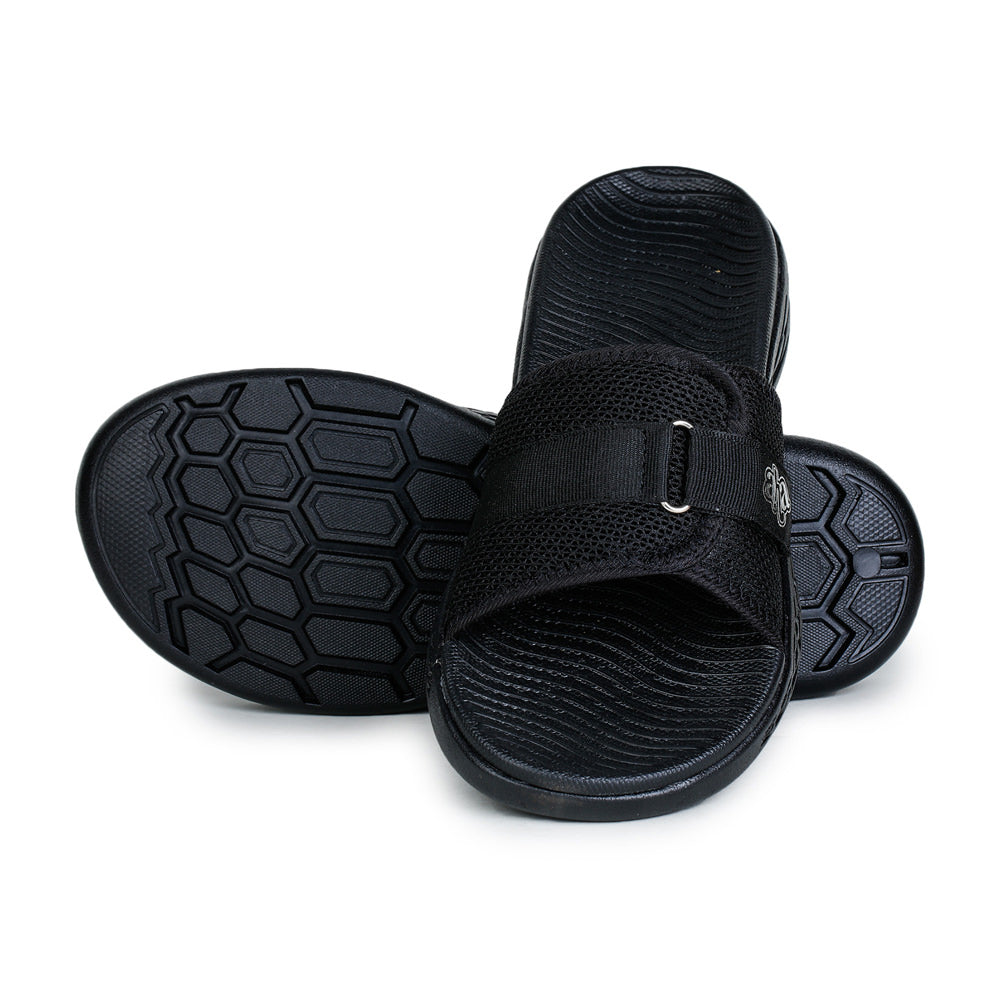 A-HA By Liberty Black Slides For Men IMPACT-1
