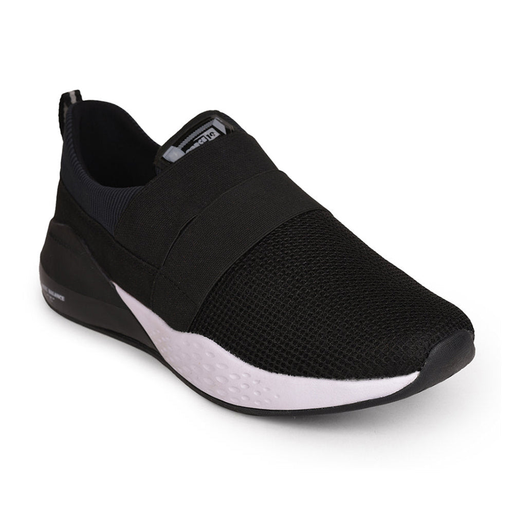 Force 1 Men Black Sports Non Lacing Walking Shoes (TARGET)
