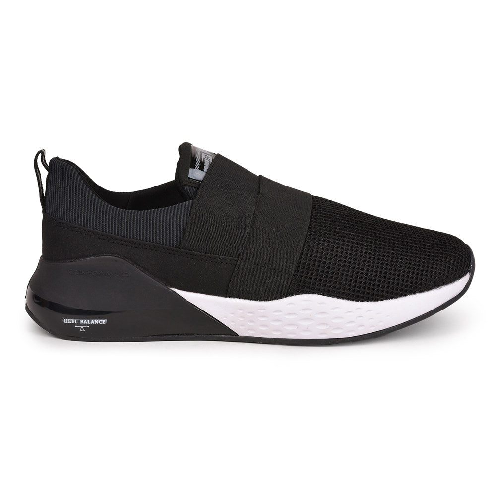 Force 1 Men Black Sports Non Lacing Walking Shoes (TARGET)
