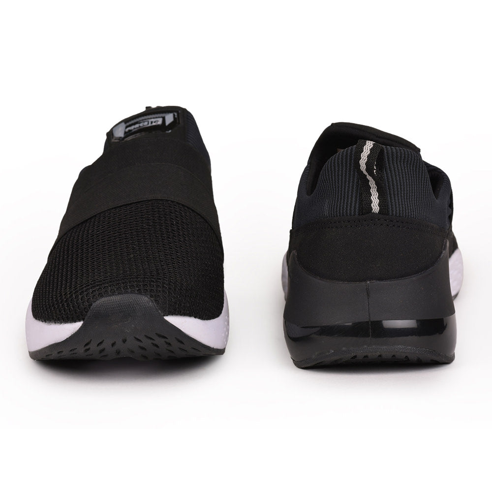 Force 1 Men Black Sports Non Lacing Walking Shoes (TARGET)