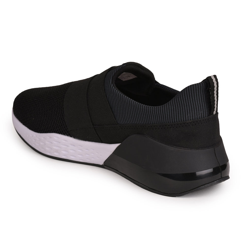 Force 1 Men Black Sports Non Lacing Walking Shoes (TARGET)