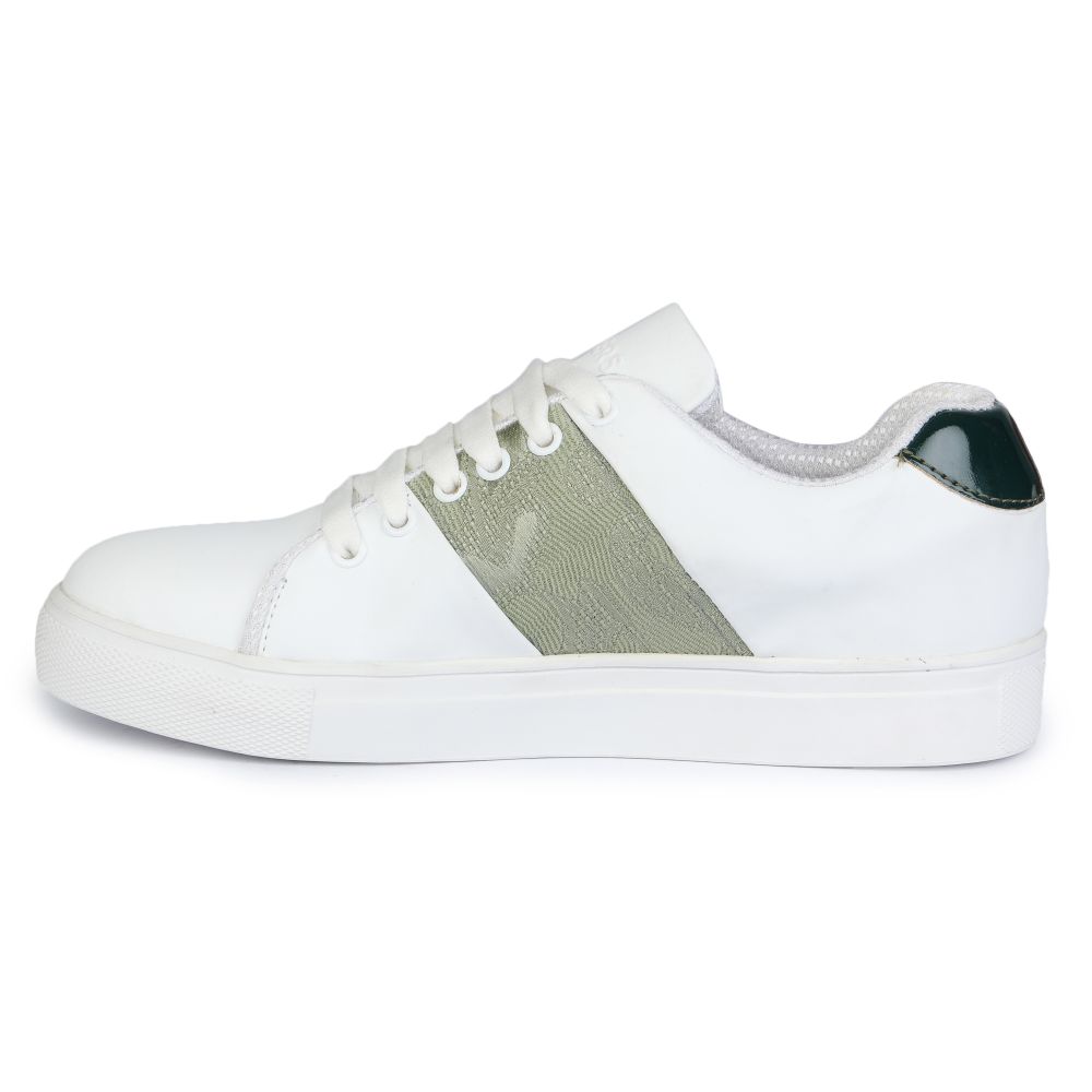Gliders Lacing White Casual Sneakers For Women WATKIN-1E By Liberty