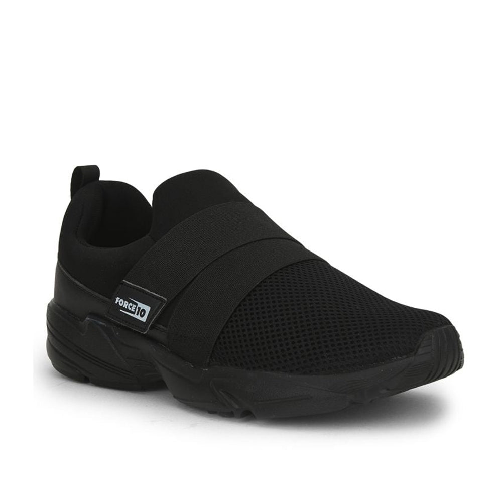Force 1 Sports Non Lacing Shoe For Men (Black) SWIFT-E By Liberty