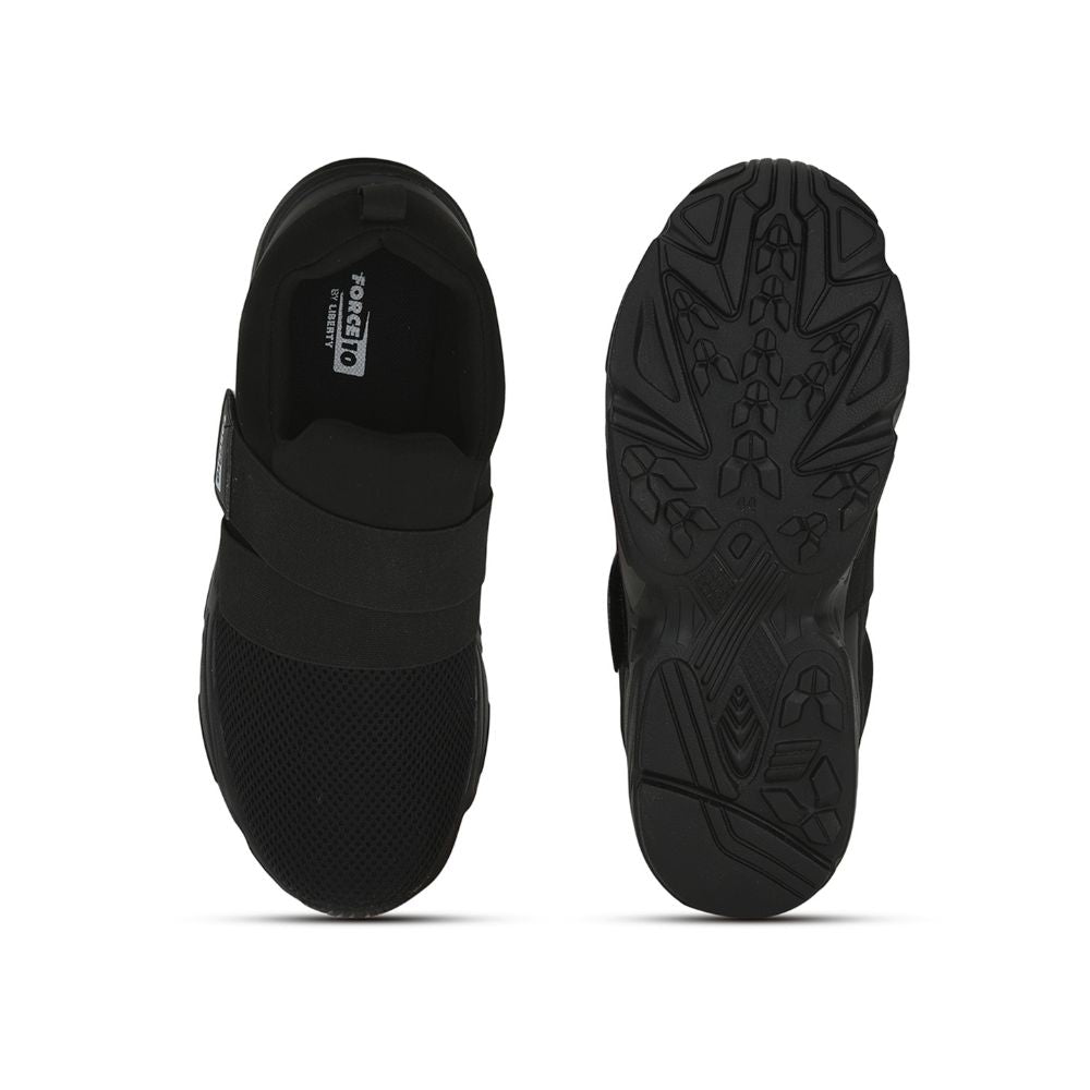 Force 1 Sports Non Lacing Shoe For Men (Black) SWIFT-E By Liberty
