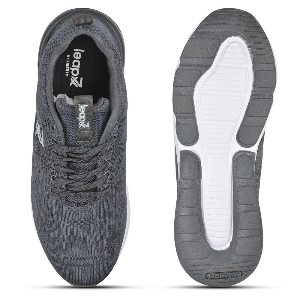 Leap7x Lacing Sports Shoes For Men (Grey) REVOLT By Liberty
