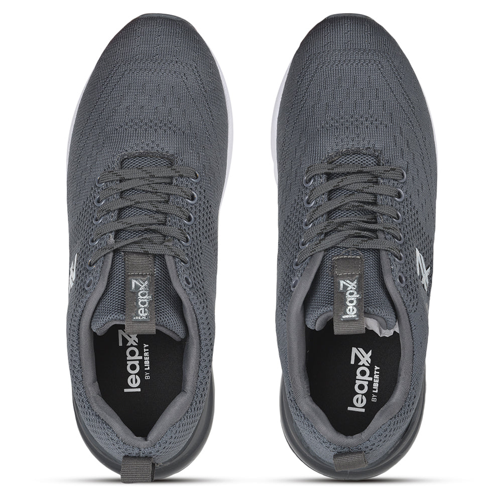 Leap7x Lacing Sports Shoes For Men (Grey) REVOLT By Liberty