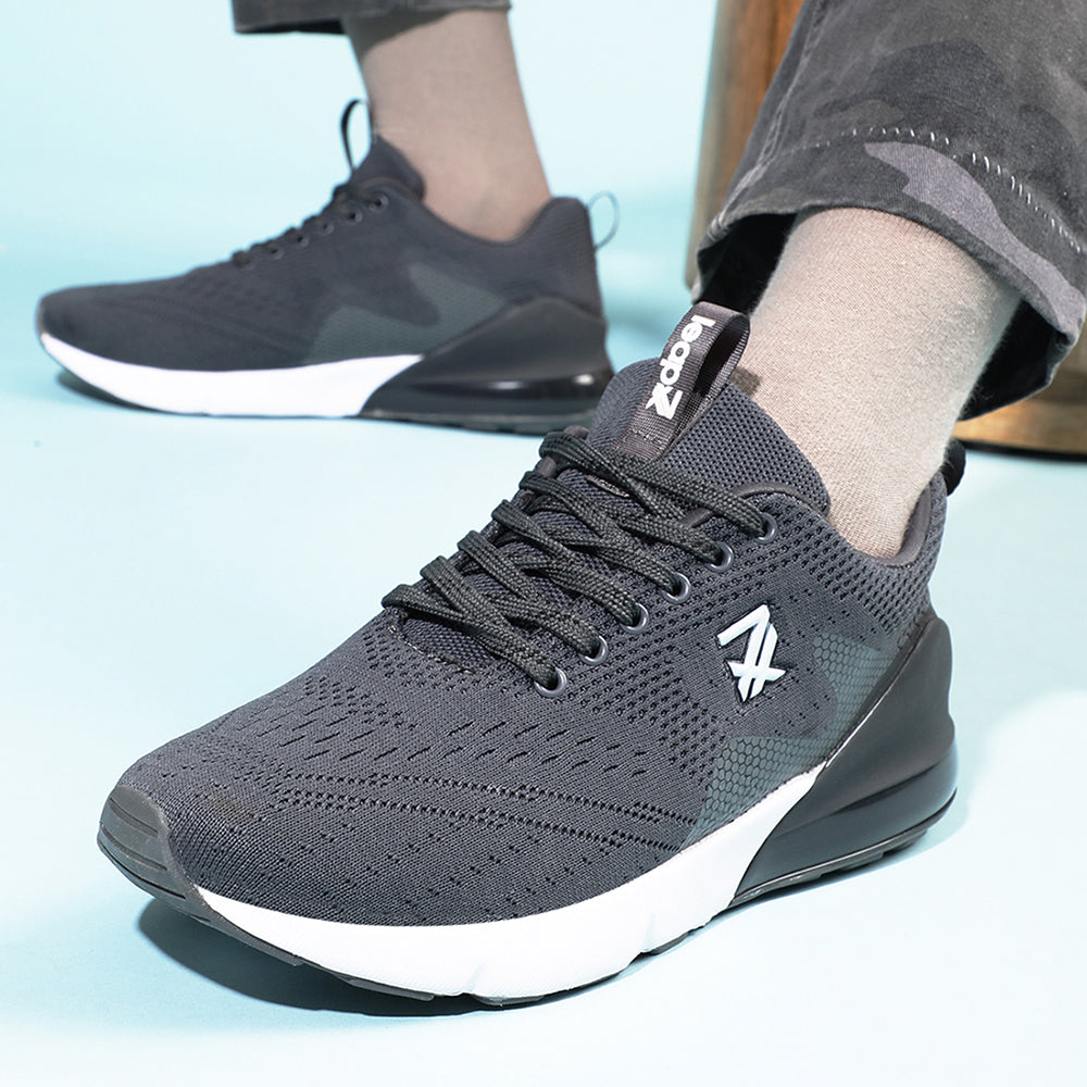 Leap7x Lacing Sports Shoes For Men (Grey) REVOLT By Liberty