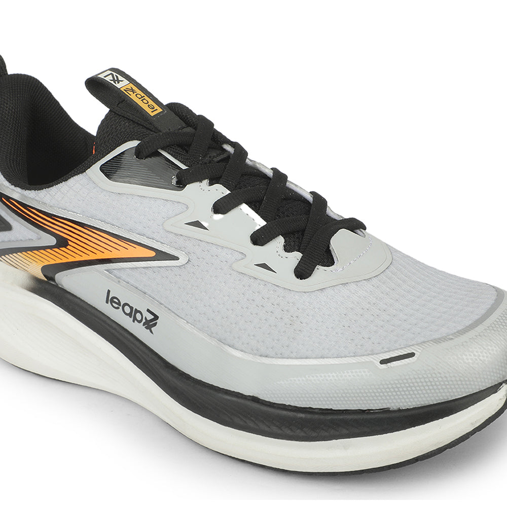 Buy Leap7X ZLP-XM-54 Light Grey Sports Lacing Running Shoes for Men