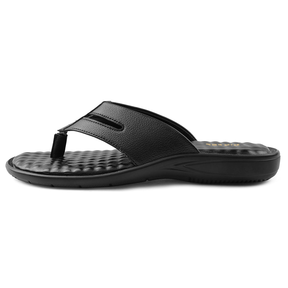 Coolers Black Casual Slipper For Men HML-2E 