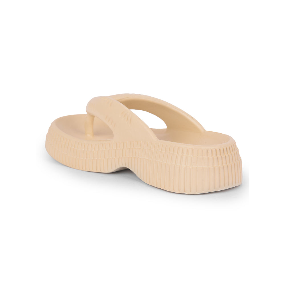 A-HA Casual Beige Flip Flop For Women ZQ-SH-11 By Liberty