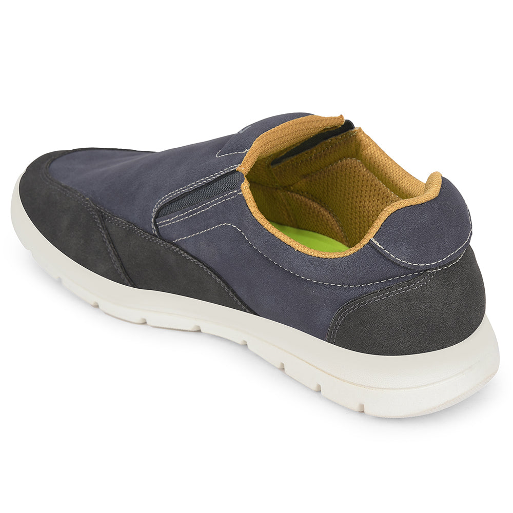 Buy Leap7x Blue Casual Non Lacing Sneakers For Men FRINKS-2E