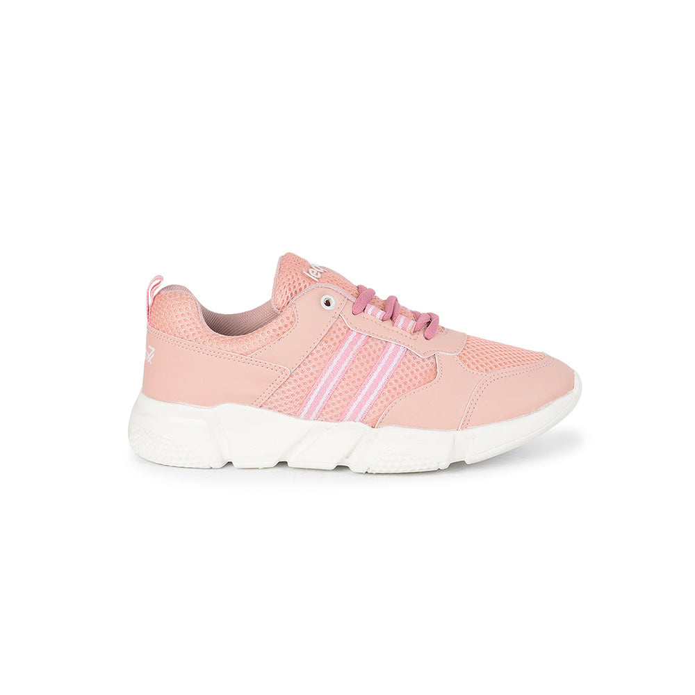 Leap7x Casual Peach Lacing Shoes For Women LIAM By Liberty