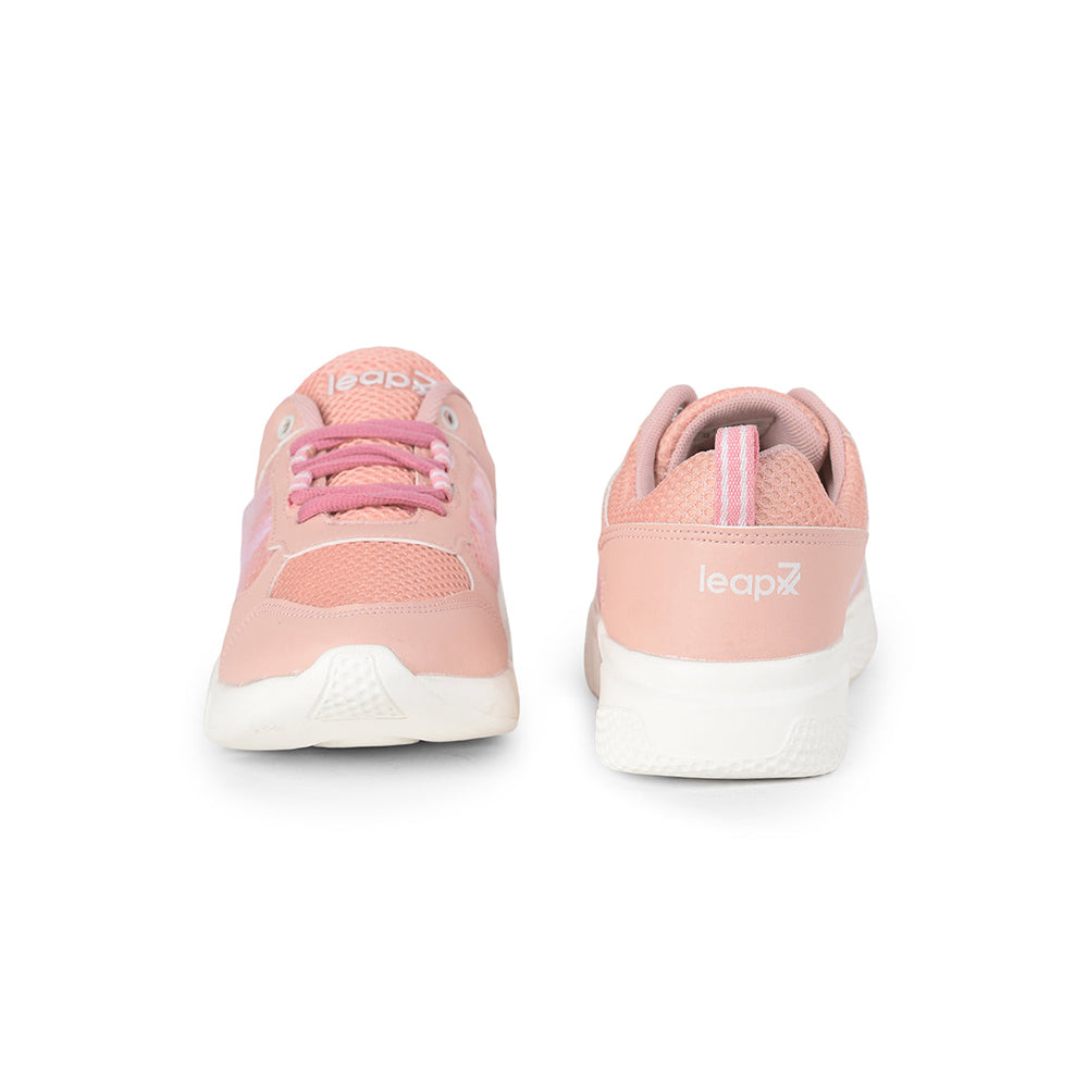 Leap7x Casual Peach Lacing Shoes For Women LIAM By Liberty