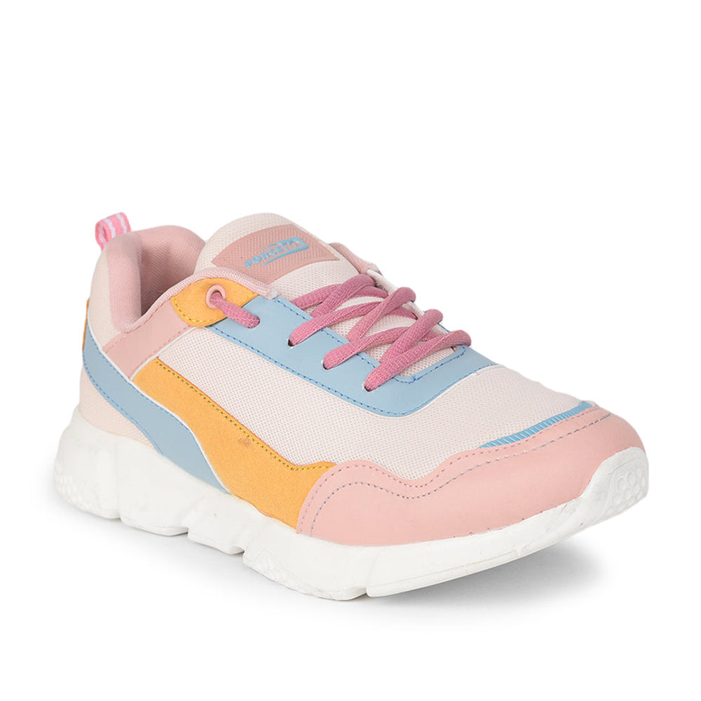 Force 1 Casual Peach Lacing Shoes For Women CORA by Liberty