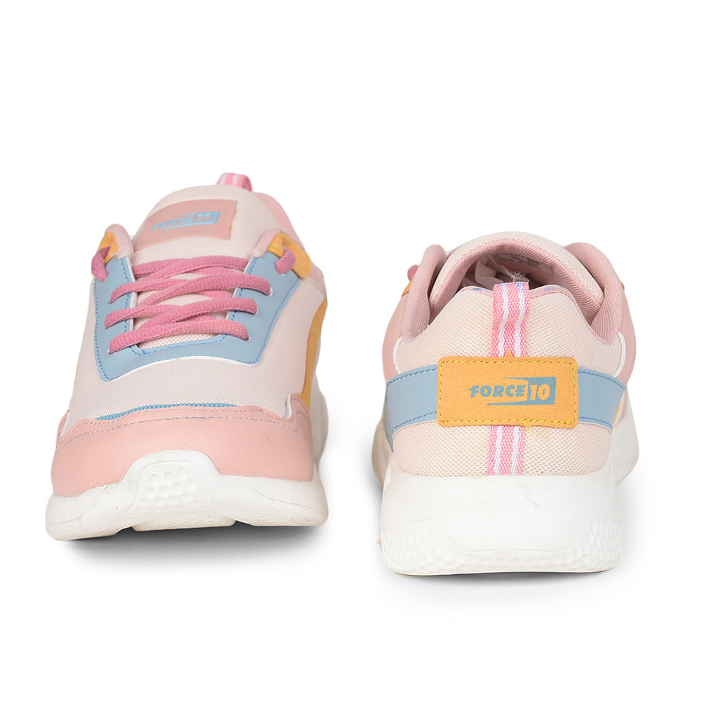 Force 1 Casual Peach Lacing Shoes For Women CORA by Liberty