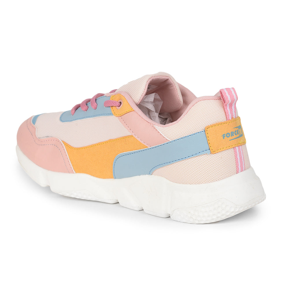 Force 1 Casual Peach Lacing Shoes For Women CORA by Liberty
