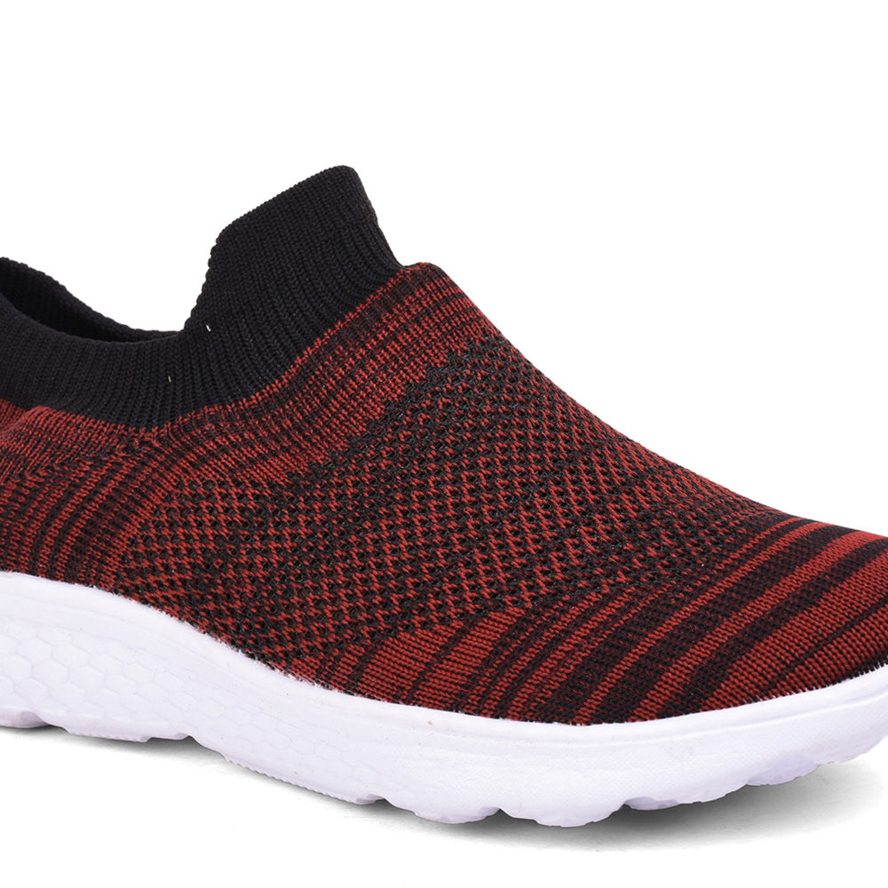 Force 1 Women Maroon Sports Non Lacing Walking Shoes (GARRY )
