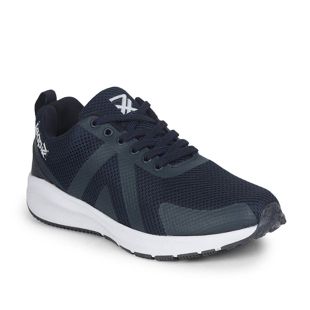 Leap7x Lacing Sports Shoes For Men (N.Blue) VOONIK-5 By Liberty
