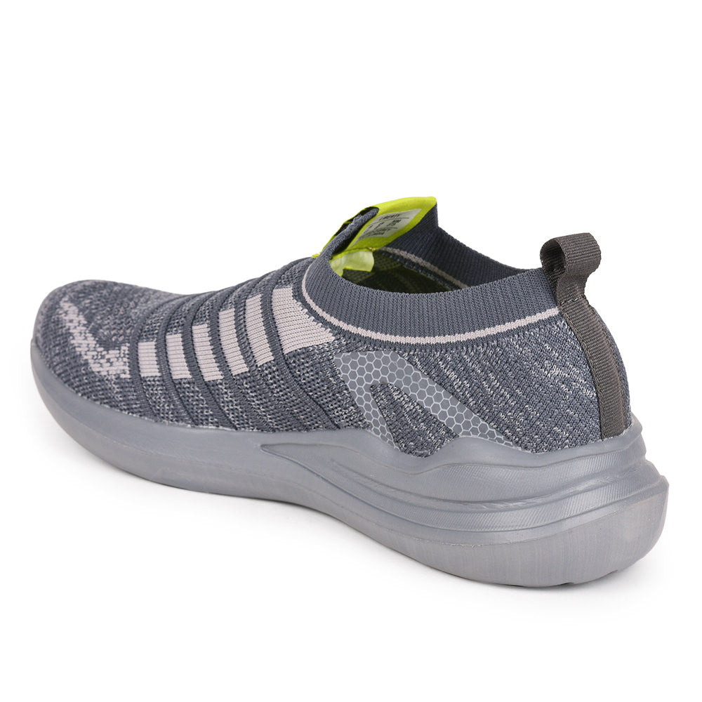 Force 1 Men Grey Sports Non Lacing Walking Shoes (MADRID-2 )
