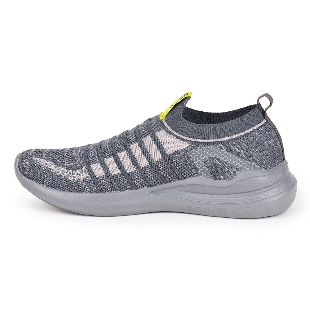 Force 1 Men Grey Sports Non Lacing Walking Shoes (MADRID-2 )