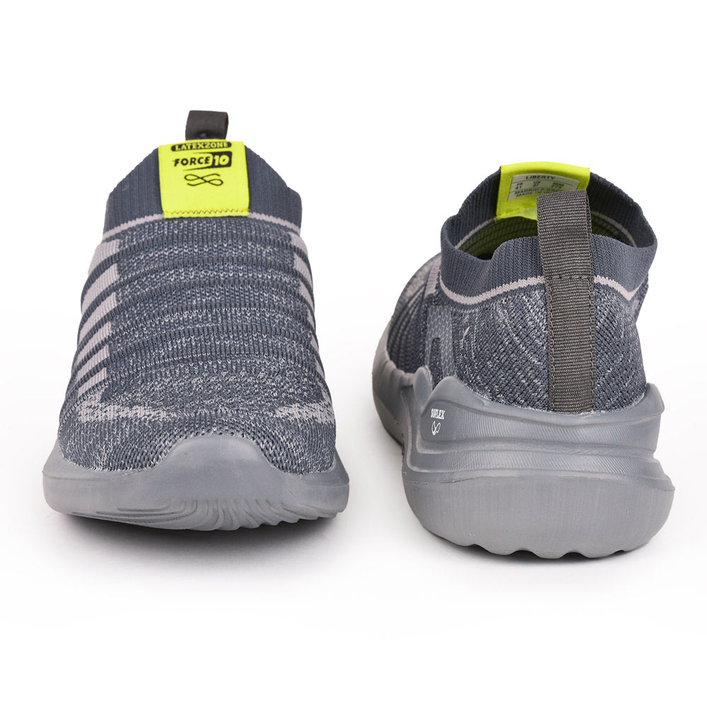 Force 1 Men Grey Sports Non Lacing Walking Shoes (MADRID-2 )