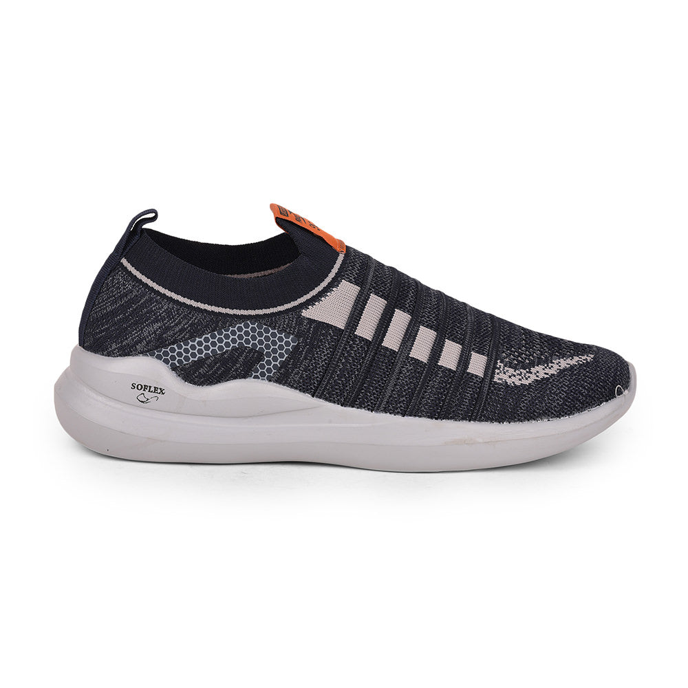 Force 1 By Liberty Men Sports Navy Blue Non Lacing Walking Shoes
