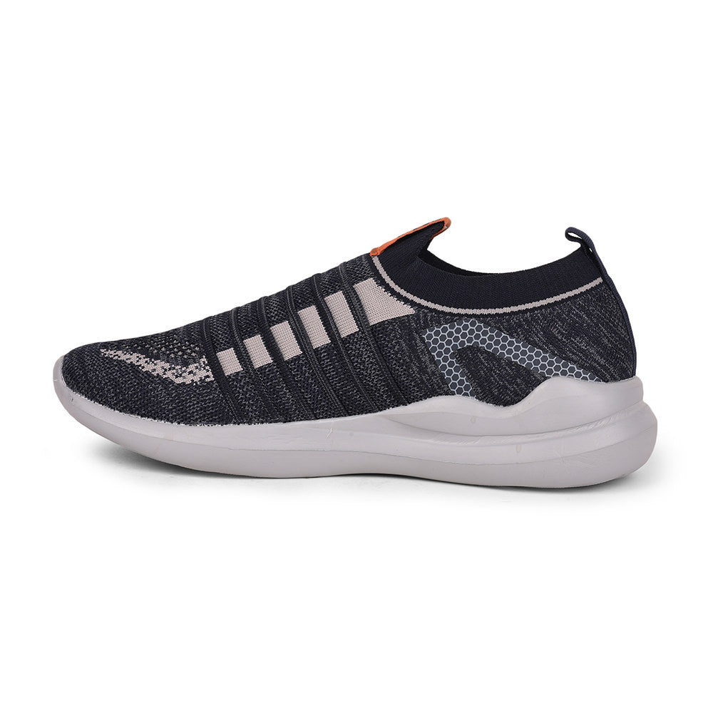 Force 1 By Liberty Men Sports Navy Blue Non Lacing Walking Shoes