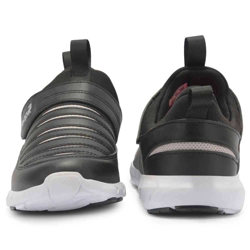 Leap7x Non Lacing Black Casual Slip-on Shoes For Women LEWIS-2 By Liberty