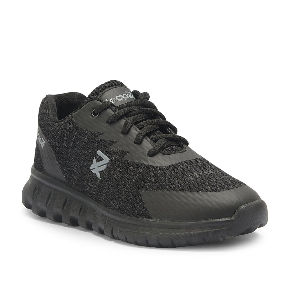 Buy LEAP7X By Liberty Kids RIDER-15EL Black Sports Lacing Shoes ...