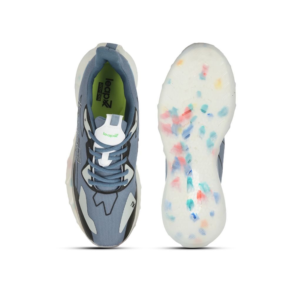 Buy Leap7x Lacing Sports Shoes For Men (S.BLUE) FLYING By Liberty