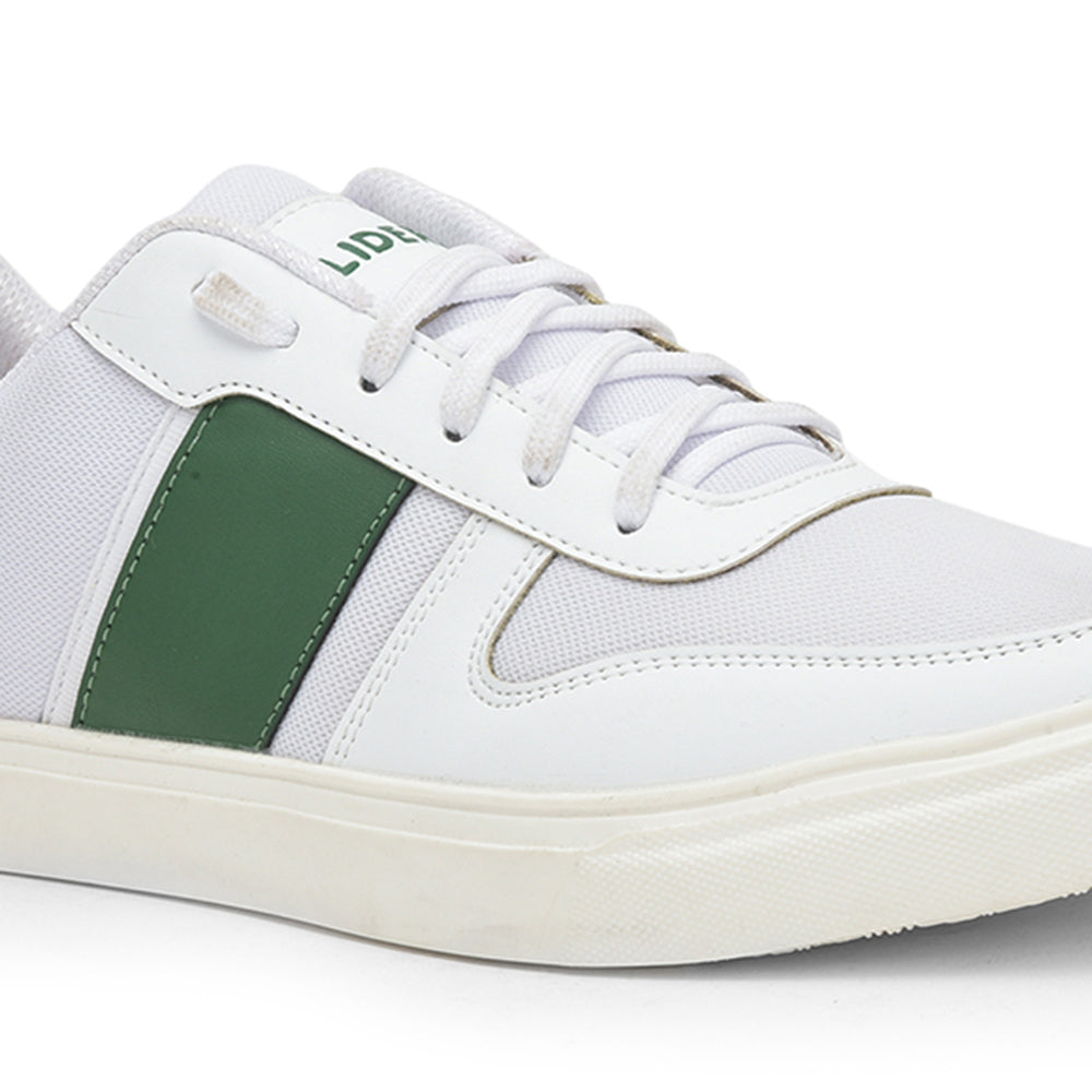 Gliders Casual White Lacing Sneakers For Men ANDRES By Liberty