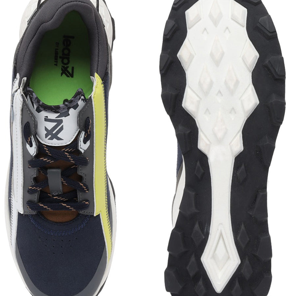 Buy Leap7x Casual Navy Blue Lacing Shoes For Men ANGUS By Liberty