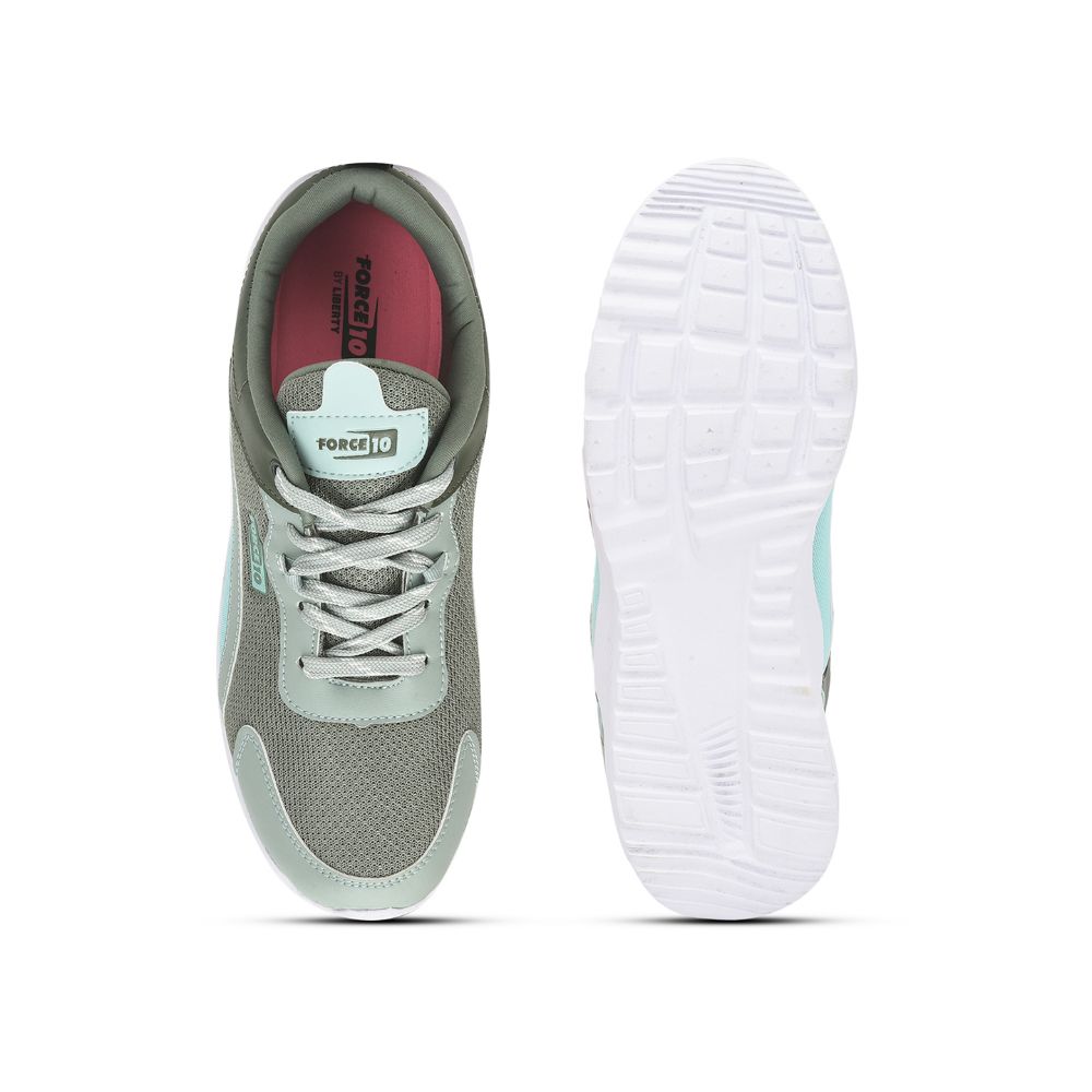 Force 1 Sports Lacing Shoes For Ladies (Olgreen) KENIA-E By Liberty