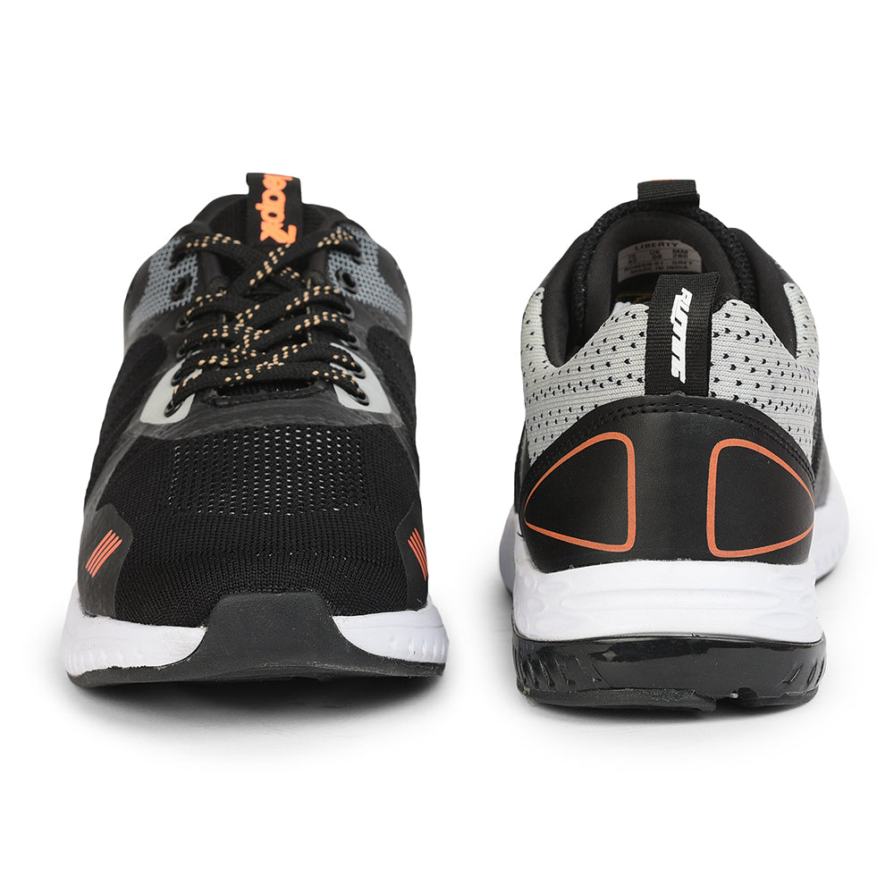 Leap7x Lacing Sports Shoes For Men (Grey) ROMAN-1 By Liberty