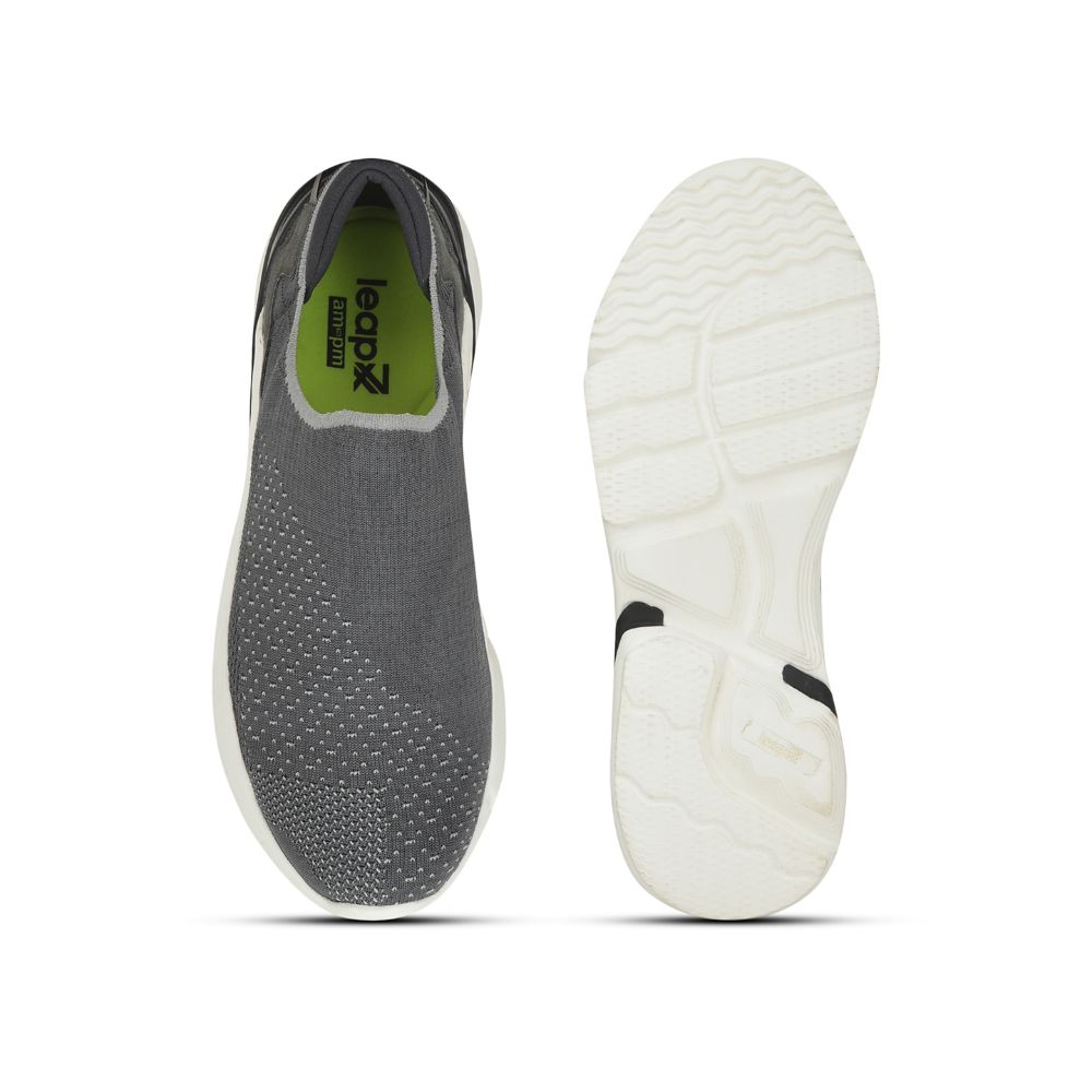 Leap7x Sports Non Lacing Shoes For Men (Grey) HYCROSS By Liberty