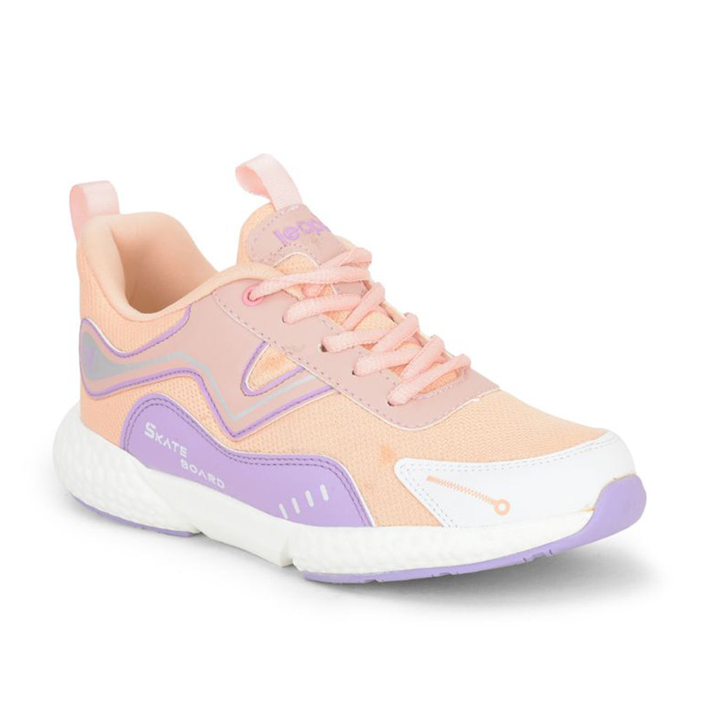 Leap7x Sports Lacing Shoe For Kids (Peach) CARRY-4L By Liberty