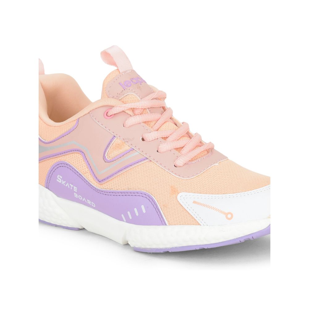 Leap7x Sports Lacing Shoe For Kids (Peach) CARRY-4L By Liberty