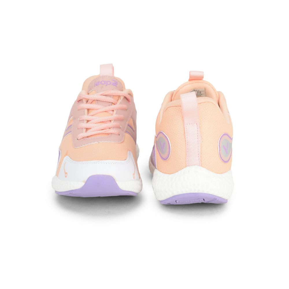 Leap7x Sports Lacing Shoe For Kids (Peach) CARRY-4L By Liberty