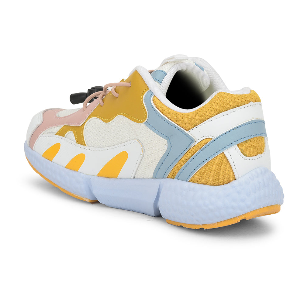 Leap7x Sports Lacing Shoes For Kids (White) CARRY-5 By Liberty