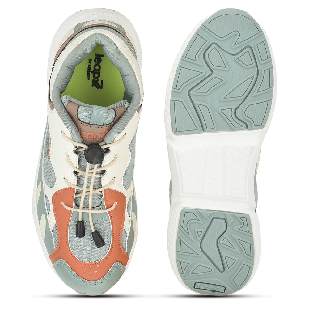 Leap7x Sports Lacing Shoe For Kids (Green) CARRY-5 By Liberty