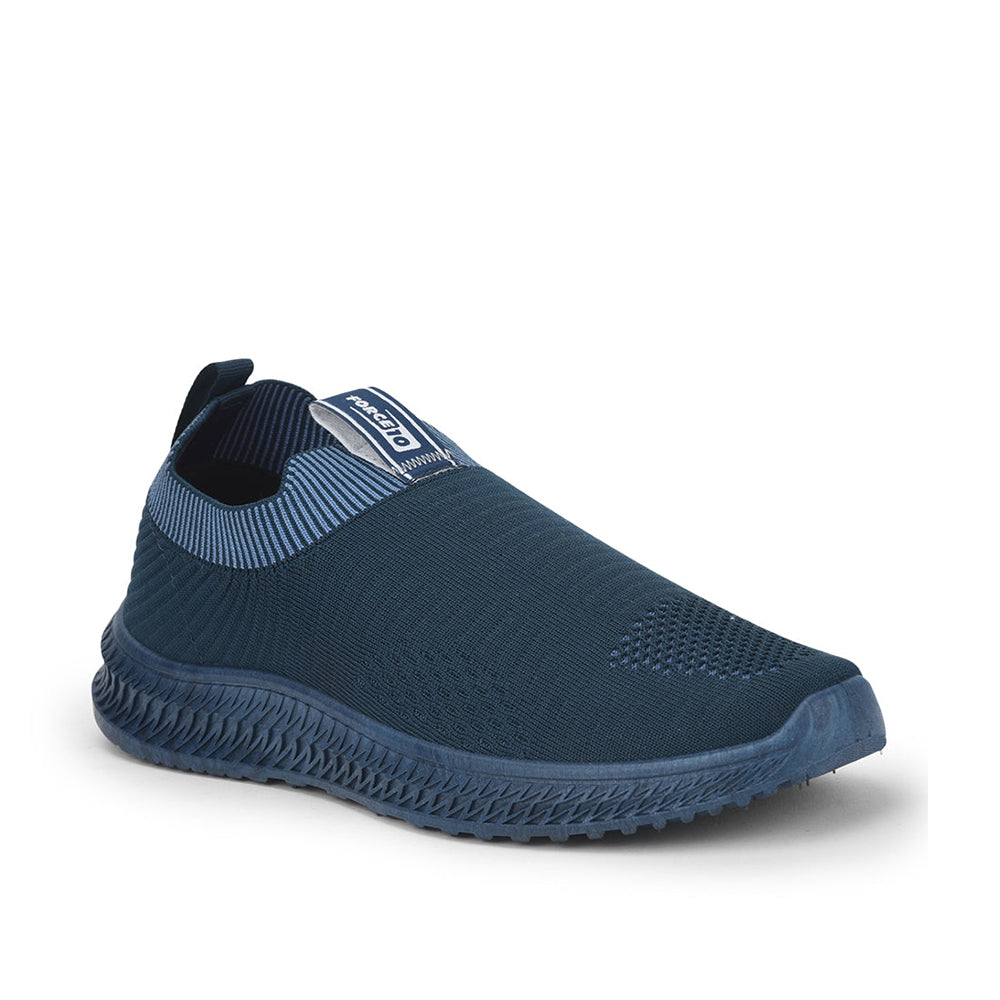 Force 1 Sports Non Lacing Shoe For Ladies (T.Blue) GRACE-4 By Liberty