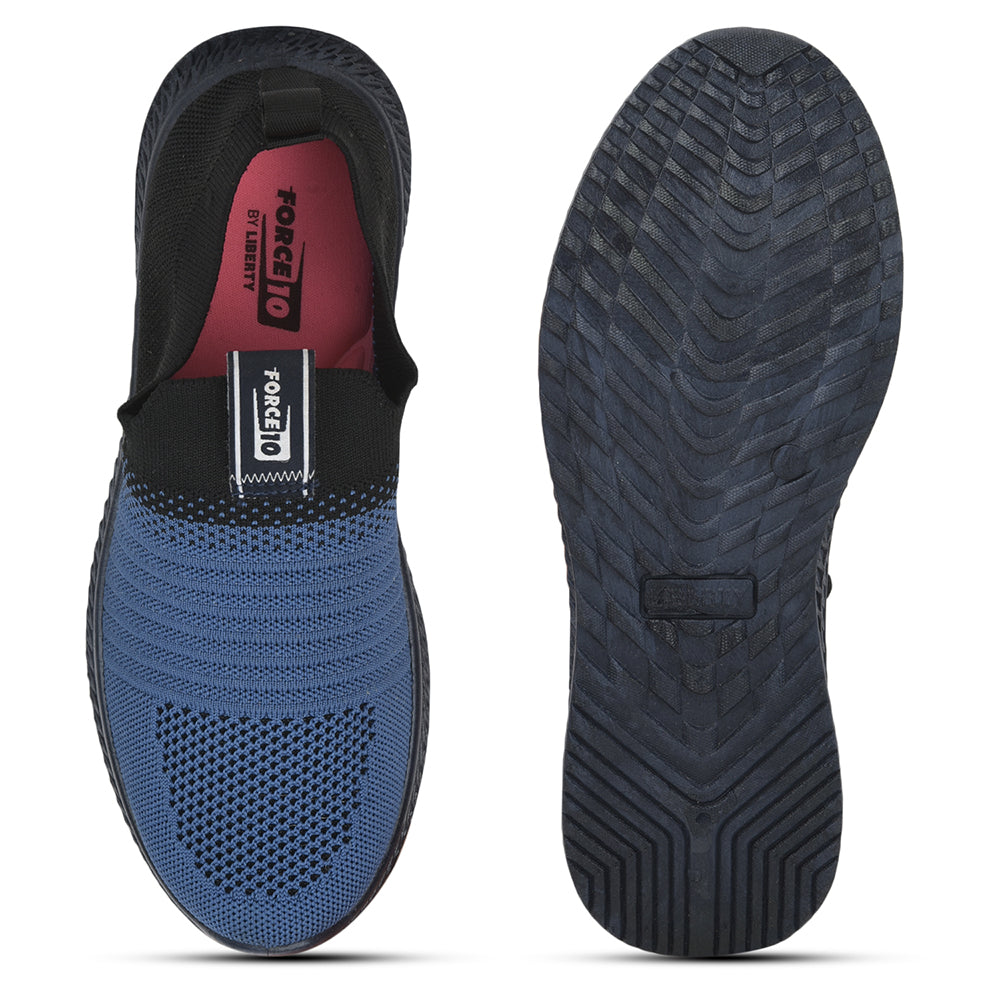 Force 1 Sports Non Lacing Shoe For Ladies (S.Blue) GRACE-5 By Liberty