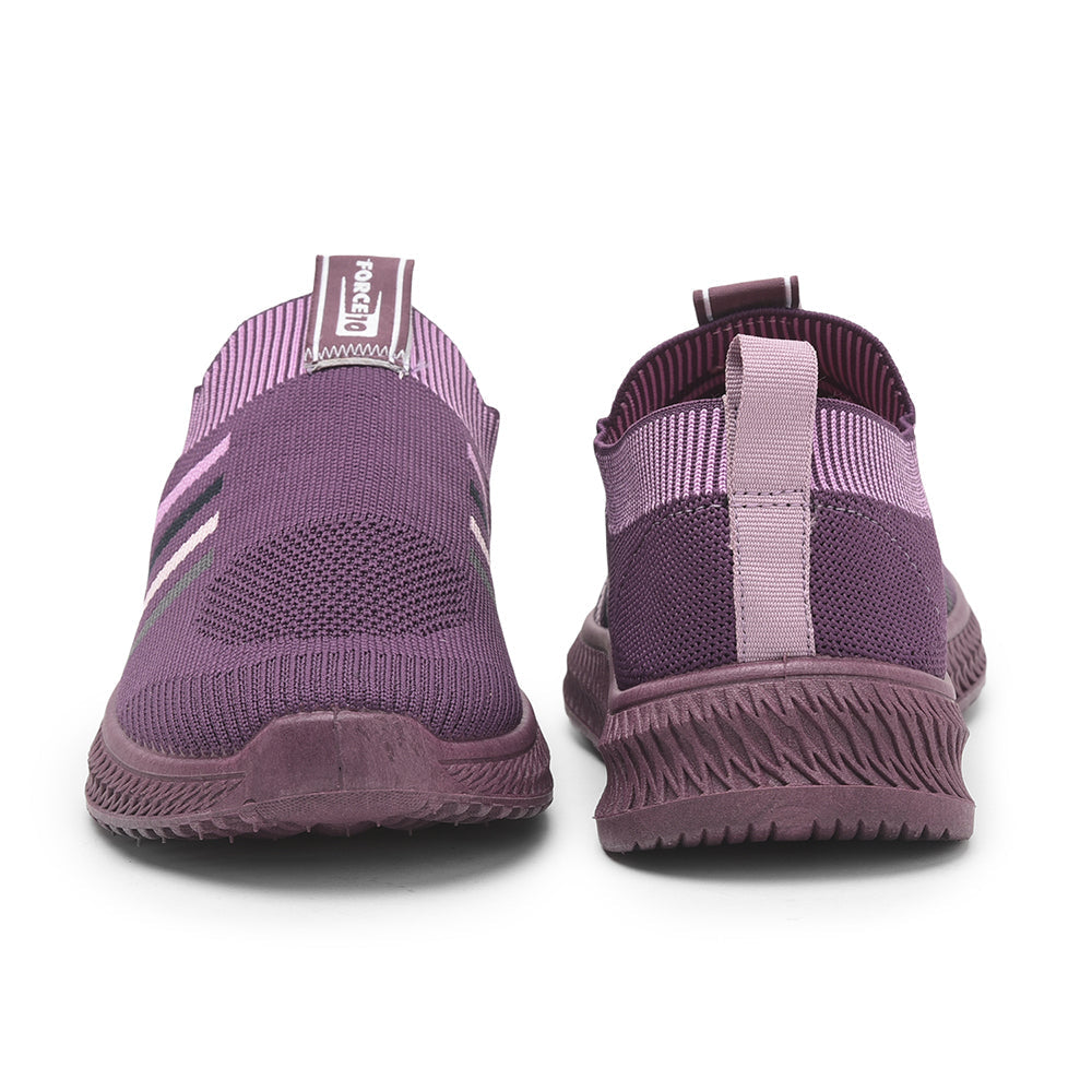 Force 1 Casual Non Lacing Shoes For Ladies (Purple) REEMO-1E By Liberty
