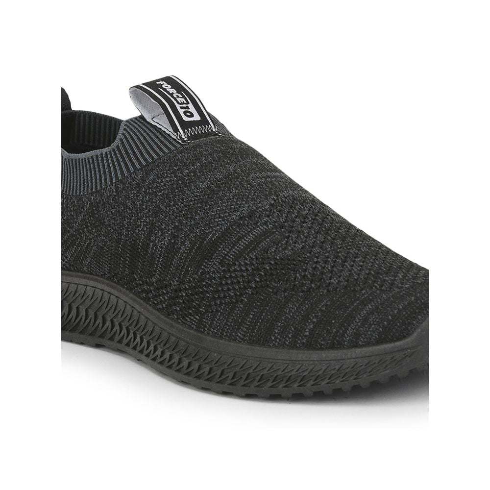 Force 1 Sports Non Lacing Shoe For Men (Black) ROKKY-1 By Liberty
