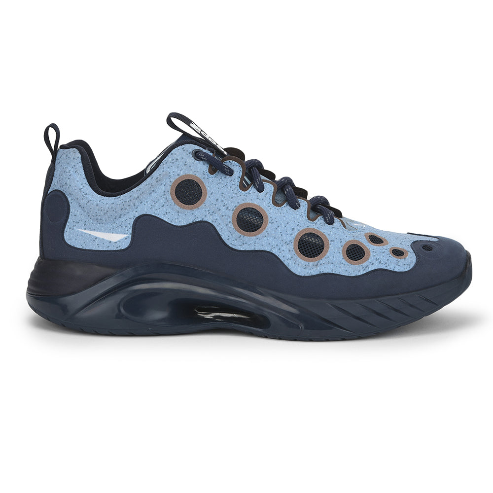 Leap7x Lacing Sports Shoes For Men (N.BLUE) DRILL By Liberty