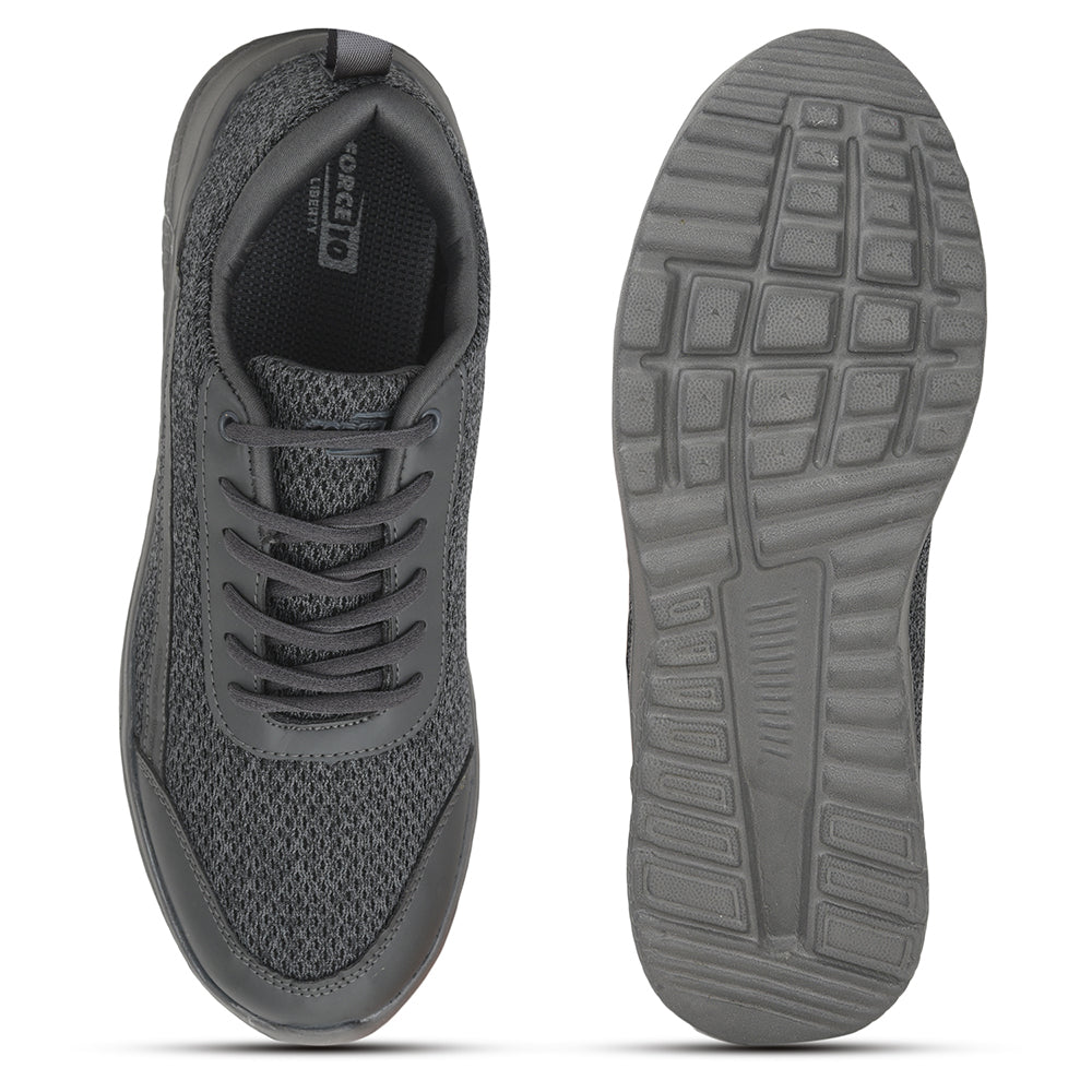 Force 1 Sports Lacing Shoes For Men (Grey) TWINK-E By Liberty