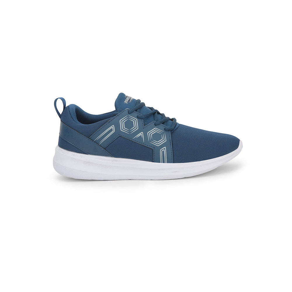 Force 1 Lacing Teal Blue Casual Shoes For Men SAMUEL-E By Liberty