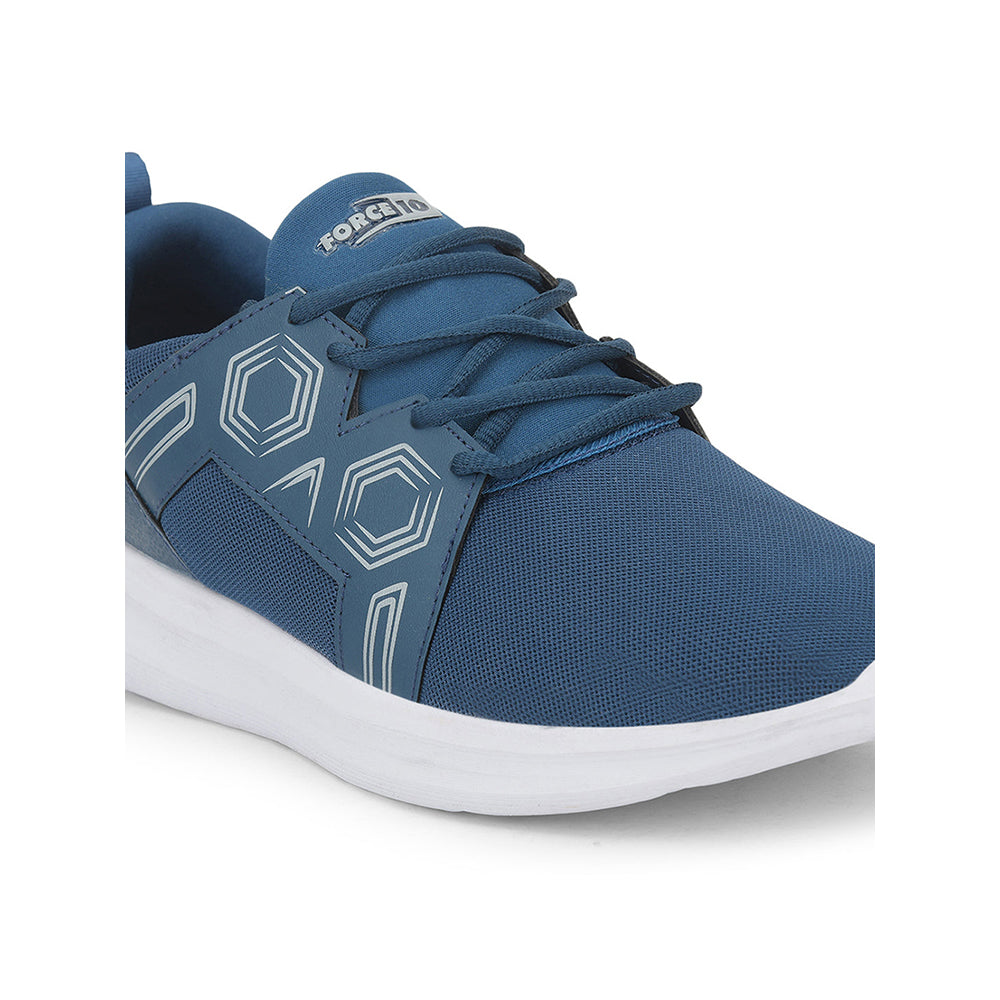 Force 1 Lacing Teal Blue Casual Shoes For Men SAMUEL-E By Liberty